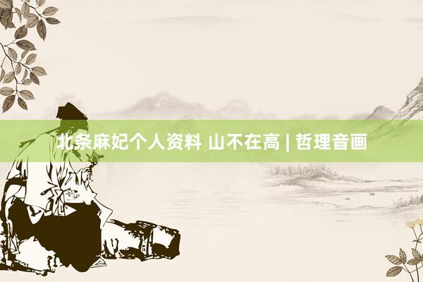 北条麻妃个人资料 山不在高 | 哲理音画