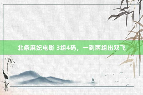 北条麻妃电影 3组4码，一到两组出双飞